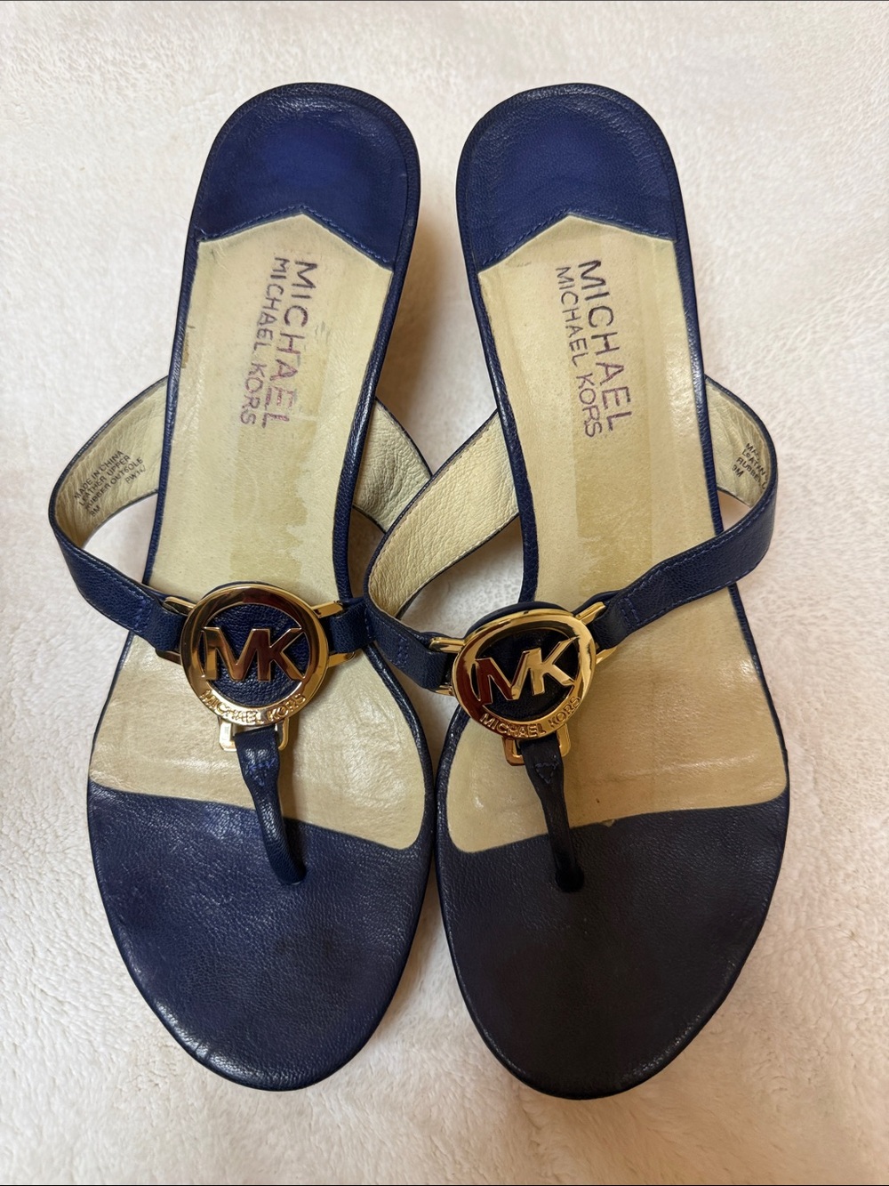 Michael Kors Kami Plate Wedge Thong Sandal 2014